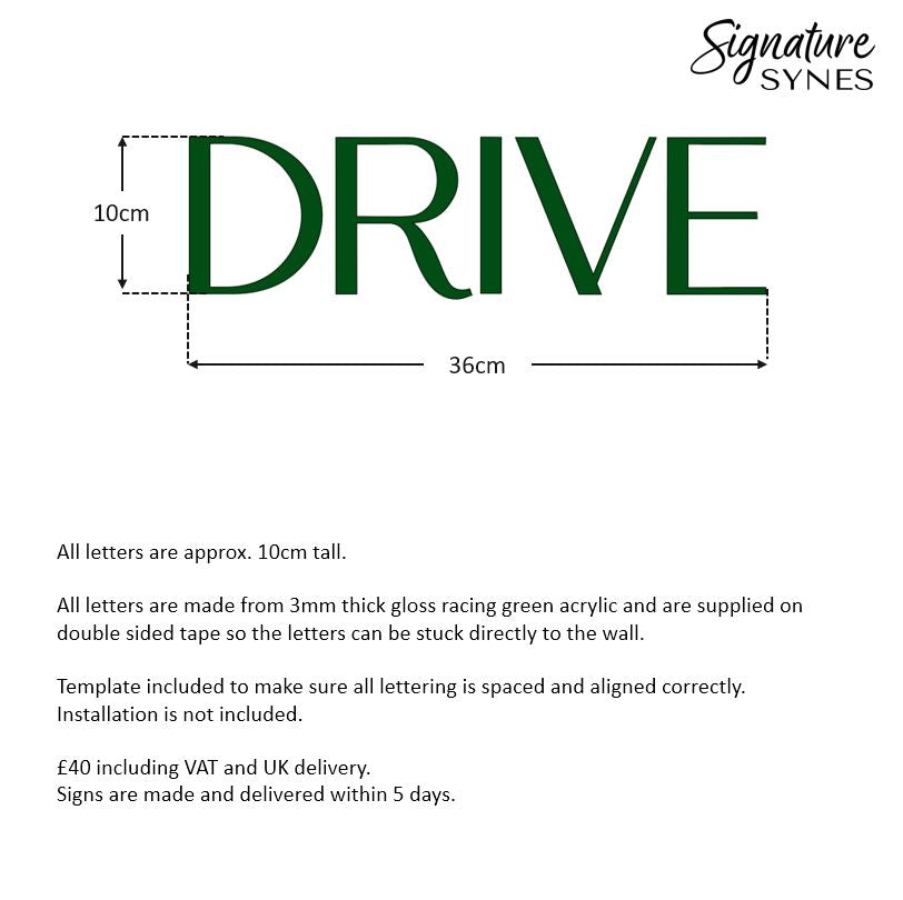 Custom Order - FOXFORM PILATES - gloss racing green - SIGN PACKAGE