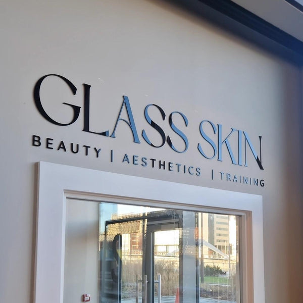 GLOSS BLACK LUXURY CLINIC SIGN FOR UK SALONS