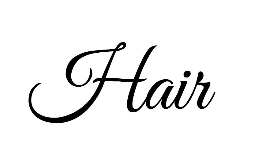 Custom Order - Hair Beauty Aesthetics... - gloss black - 100cm wide - Double Sided Tape