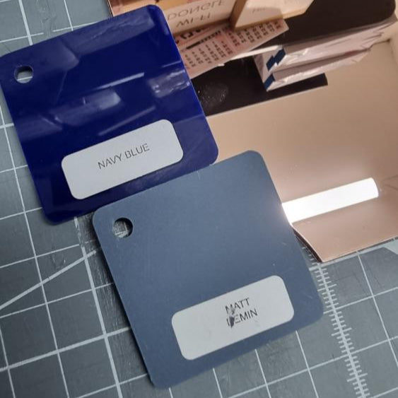 Custom Order - rhi-defined - matte denim - 152cm wide - Double Sided Tape