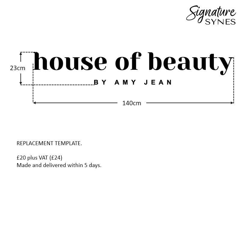 REPLACEMENTS - house of beauty BY AMY JEAN -  TEMPLATE ONLY